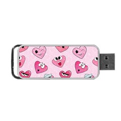 Emoji Heart Portable Usb Flash (two Sides) by SychEva