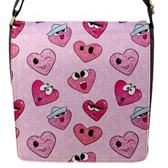 Emoji Heart Flap Closure Messenger Bag (s) by SychEva