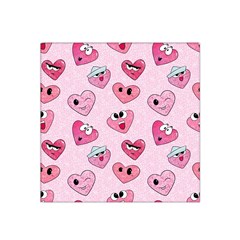 Emoji Heart Satin Bandana Scarf by SychEva