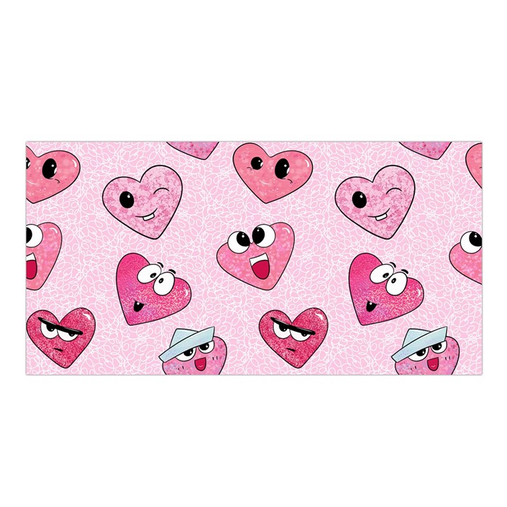 Emoji Heart Satin Shawl