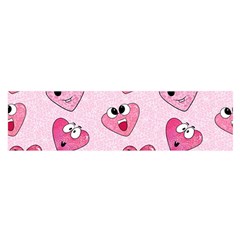 Emoji Heart Satin Scarf (oblong) by SychEva