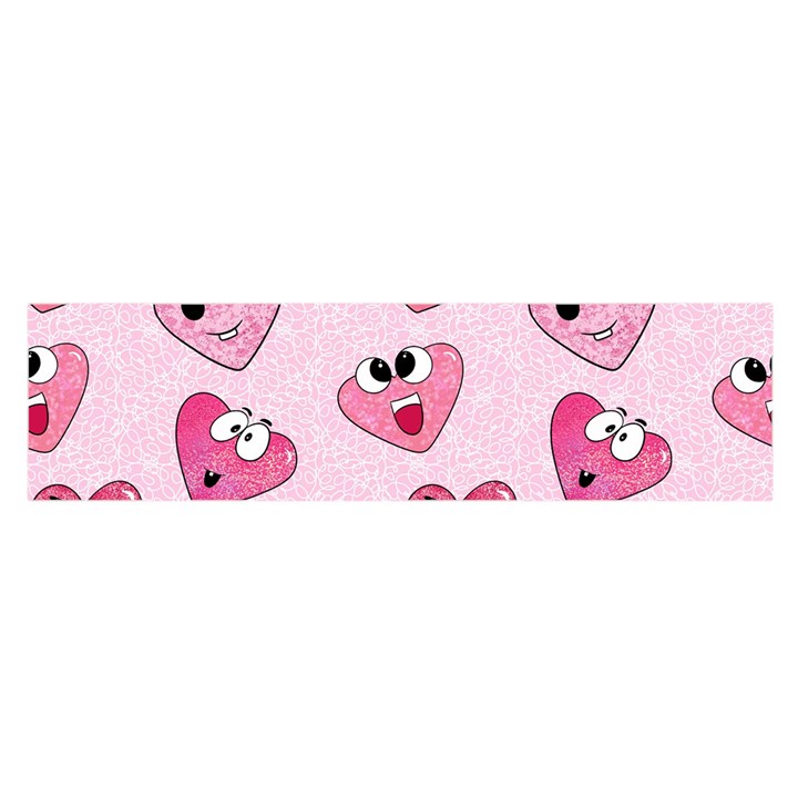 Emoji Heart Satin Scarf (Oblong)