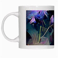 Dark Floral White Mugs by Dazzleway