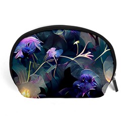 Dark Floral Accessory Pouch (large) by Dazzleway