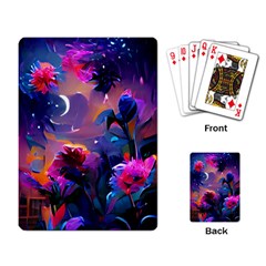 Floral Playing Cards Single Design (rectangle)