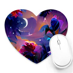 Floral Heart Mousepads by Dazzleway