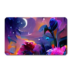 Floral Magnet (rectangular) by Dazzleway