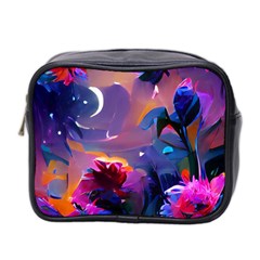 Floral Mini Toiletries Bag (two Sides) by Dazzleway