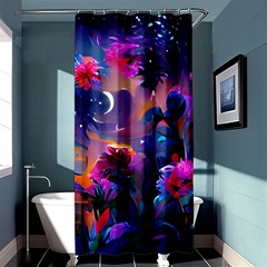 Floral Shower Curtain 36  X 72  (stall)  by Dazzleway