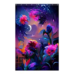 Floral Shower Curtain 48  X 72  (small)  by Dazzleway