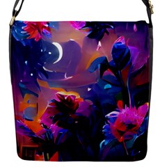 Floral Flap Closure Messenger Bag (s) by Dazzleway