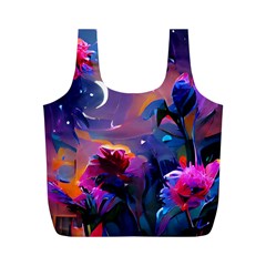 Floral Full Print Recycle Bag (m) by Dazzleway