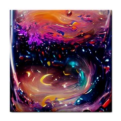 Galaxy Glass Tile Coaster by Dazzleway