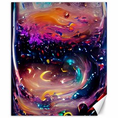 Galaxy Glass Canvas 8  X 10  by Dazzleway