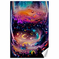 Galaxy Glass Canvas 20  X 30  by Dazzleway