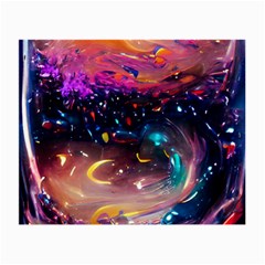 Galaxy Glass Small Glasses Cloth (2 Sides) by Dazzleway