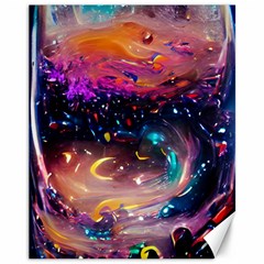 Galaxy Glass Canvas 11  X 14 