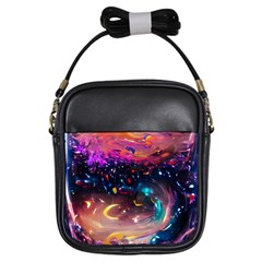 Galaxy Glass Girls Sling Bag by Dazzleway