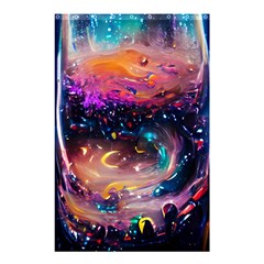 Galaxy Glass Shower Curtain 48  X 72  (small)  by Dazzleway