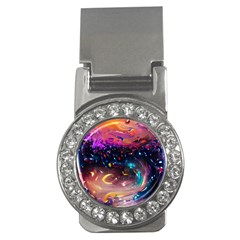 Galaxy Glass Money Clips (cz)  by Dazzleway