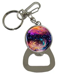 Galaxy Glass Bottle Opener Key Chain by Dazzleway