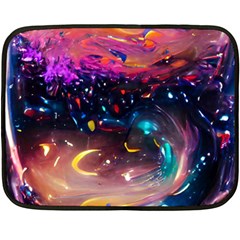 Galaxy Glass Fleece Blanket (mini) by Dazzleway