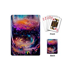 Galaxy Glass Playing Cards Single Design (mini) by Dazzleway