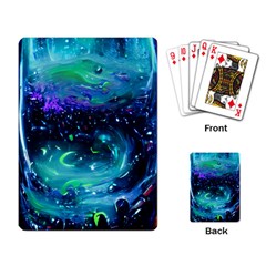 Blue Galaxy Playing Cards Single Design (rectangle)