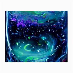 Blue Galaxy Small Glasses Cloth (2 Sides) by Dazzleway