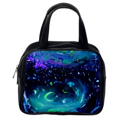 Blue Galaxy Classic Handbag (one Side) by Dazzleway