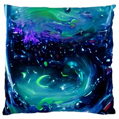 Blue Galaxy Standard Flano Cushion Case (two Sides) by Dazzleway