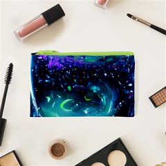 Blue Galaxy Cosmetic Bag (xs) by Dazzleway