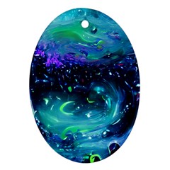 Blue Galaxy Ornament (oval) by Dazzleway