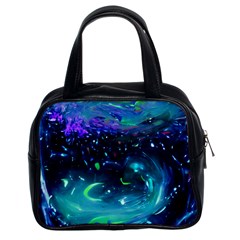 Blue Galaxy Classic Handbag (two Sides) by Dazzleway