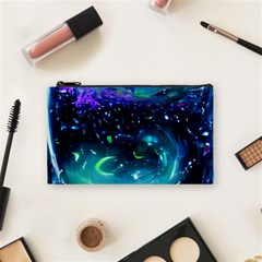 Blue Galaxy Cosmetic Bag (small) by Dazzleway