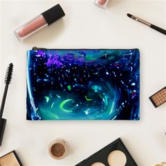 Blue Galaxy Cosmetic Bag (medium) by Dazzleway