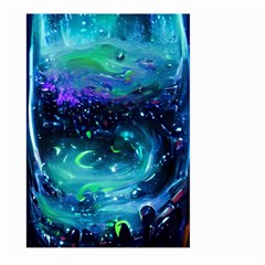 Blue Galaxy Large Garden Flag (two Sides) by Dazzleway