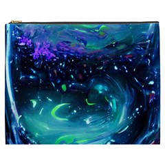 Blue Galaxy Cosmetic Bag (xxxl)