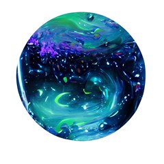 Blue Galaxy Mini Round Pill Box (pack Of 3) by Dazzleway