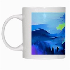 Moon Mountains White Mugs by Dazzleway