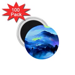 Moon Mountains 1 75  Magnets (100 Pack)  by Dazzleway