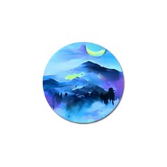 Moon Mountains Golf Ball Marker (4 Pack) by Dazzleway