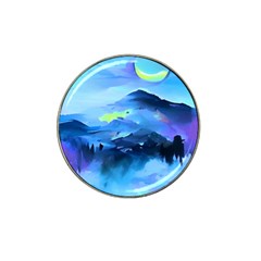 Moon Mountains Hat Clip Ball Marker (4 Pack) by Dazzleway