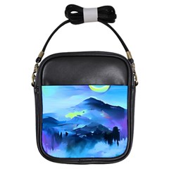 Moon Mountains Girls Sling Bag by Dazzleway