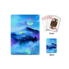 Moon Mountains Playing Cards Single Design (mini)