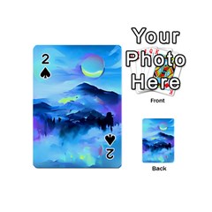 Moon Mountains Playing Cards 54 Designs (mini) by Dazzleway