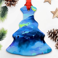 Moon Mountains Ornament (christmas Tree)  by Dazzleway