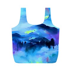 Moon Mountains Full Print Recycle Bag (m) by Dazzleway