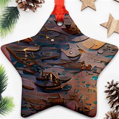 Sky Ship Ornament (star)