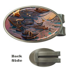 Sky Ship Money Clips (oval)  by Dazzleway